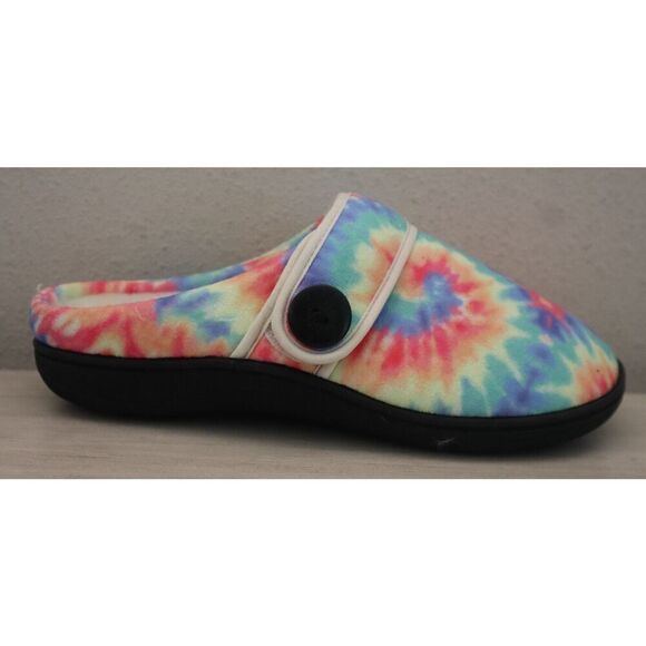 Glolily WMN Sz 9M Tie Dye Mia Faux Shearling Lined Indoor/Outdoor Comfy Slippers - Picture 4 of 15